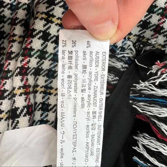 Zara Multi-colored Checked Tweed Dress Size XS - Picture 12 of 12